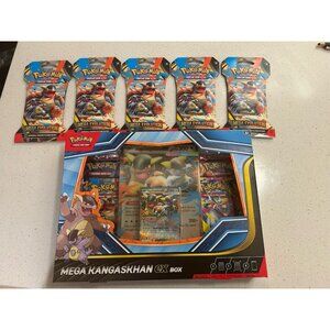 Pokémon TCG Mega Kangaskhan Ex Box - Brand New & Sealed + 5 Hanger Boosters
